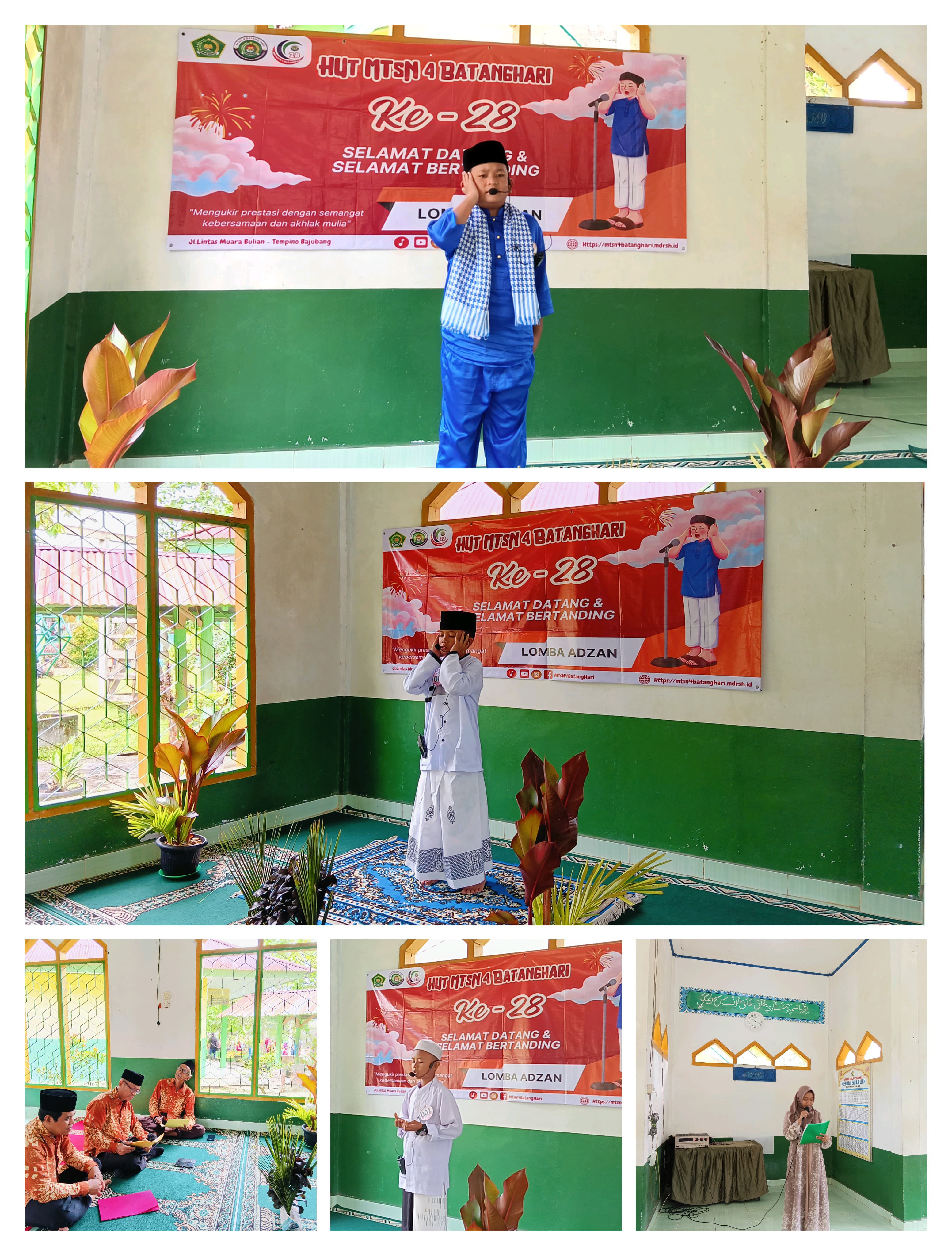 Lomba Adzan Meriahkan HUT MTsN 4 Batanghari ke-28