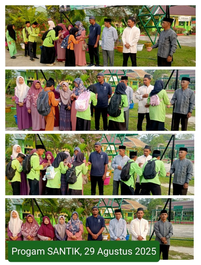 PENYAMBUTAN KEHADIRAN SISWA DI MTsN 4 BATANG HARI.