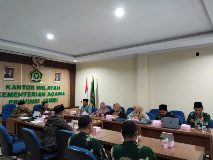 MTsN 4 Batang Hari Ikuti Pendampingan Persiapan Penilaian ZI oleh TPI Itjen Kemenag RI