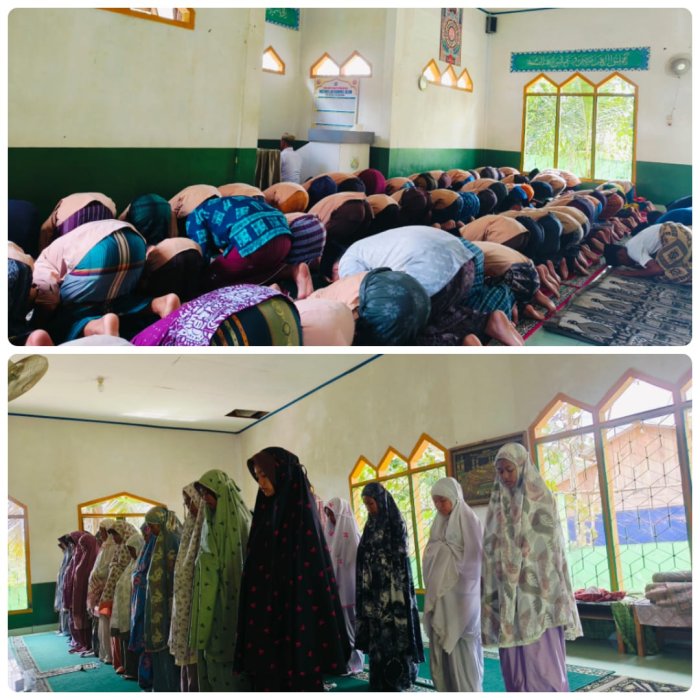 Kepala Madrasah Tsanawiyah Negeri 4 Batang Hari Pimpin Sholat Zuhur Berjamaah