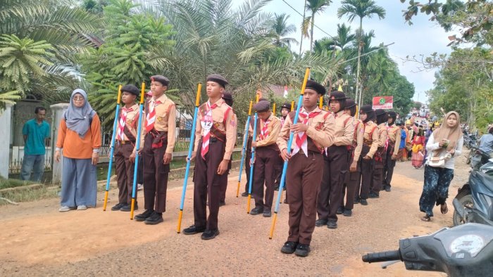 Latihan Keras Berbuah Manis, LKBB MTsN 4 Batang Hari Raih Juara 2 Gerak Jalan