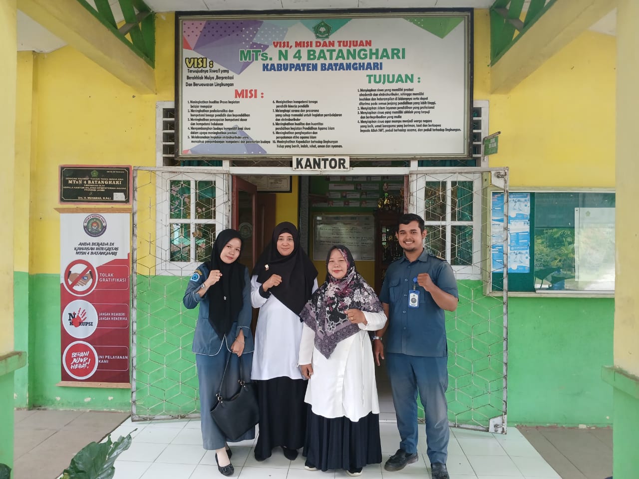 *Kunjungan Yayasan Pencegahan Kanker Nusantara ke MTsN 4 Batanghari*  