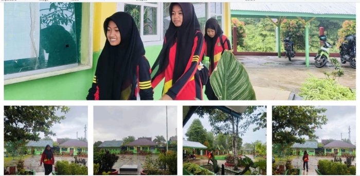 Semangat Belajar Siswa MTsN 4 Batanghari Tak Surut Meski Diguyur Hujan