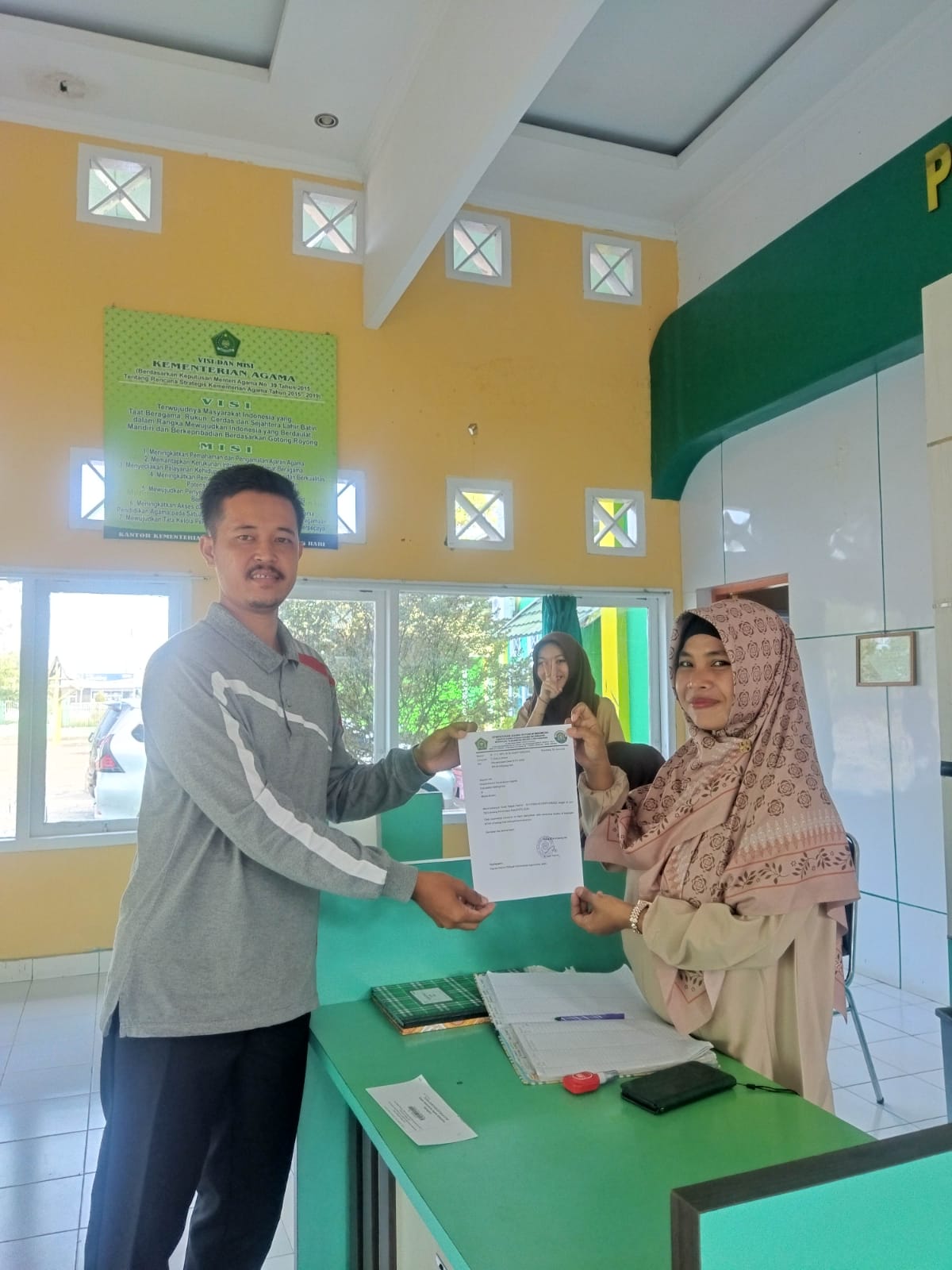 Penyampaian Data PHTC MTsN 4 Batanghari di Terima Dengan Baik.