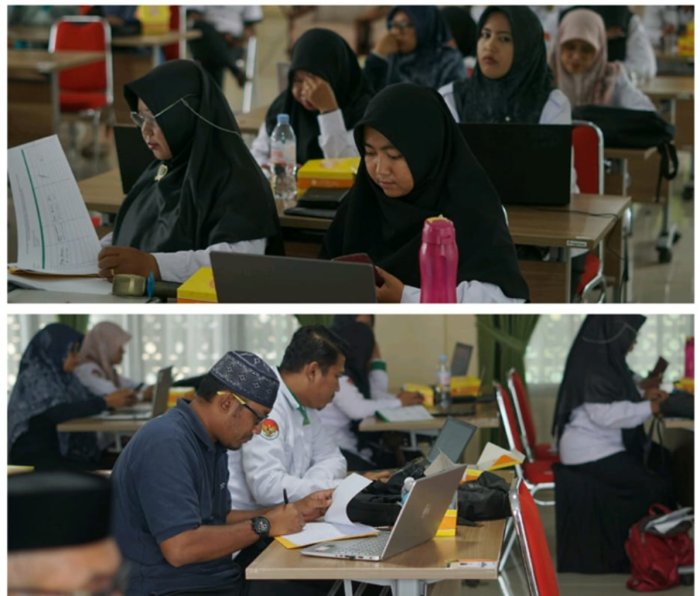 Tim ZI MTsN 4 Batang Hari Serius Ikuti Pendampingan Zona Integritas