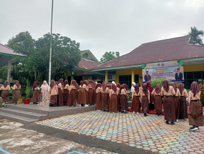 Usai Laksanakan Apel Pagi, Literasi, Lanjut Penertiban Kedisiplinan Siswa