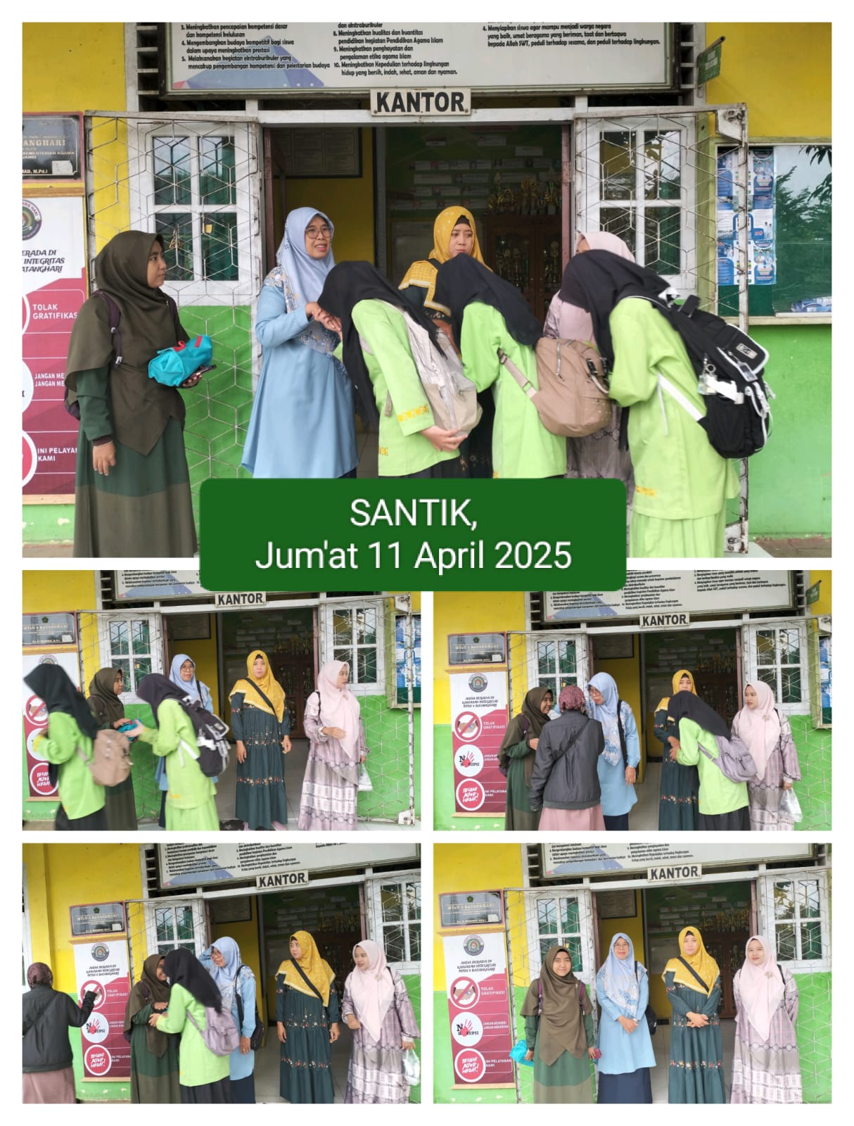 Jum'at Berkah, Sambut Peserta Didik Cuaca gerimis