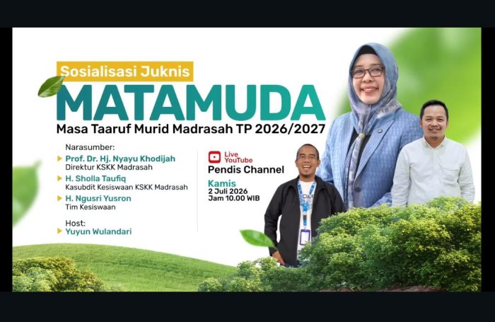 Guru MTsN 4 Batang Hari Ikuti Sosialisasi Juknis MATAMUDA Tahun Pelajaran 2026/2027