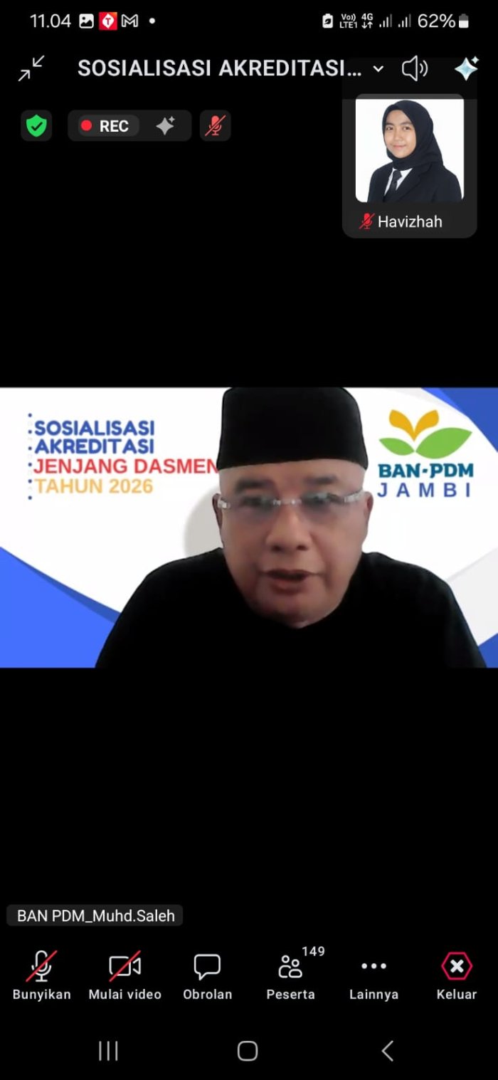 MTsN 4 Batang Hari Matangkan Persiapan Akreditasi 2026, Waka Kurikulum dan Guru Ikuti Sosialisasi secara Daring