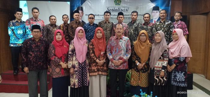 KEPALA MTsN 4 BATANG HARI IKUT KEGIATAN SOSIALISASI PENYELENGGARAAN UJIAN PADA MADRASAH TSANAWIYAH (MTs) TAHUN PELAJARAN 2019/2020