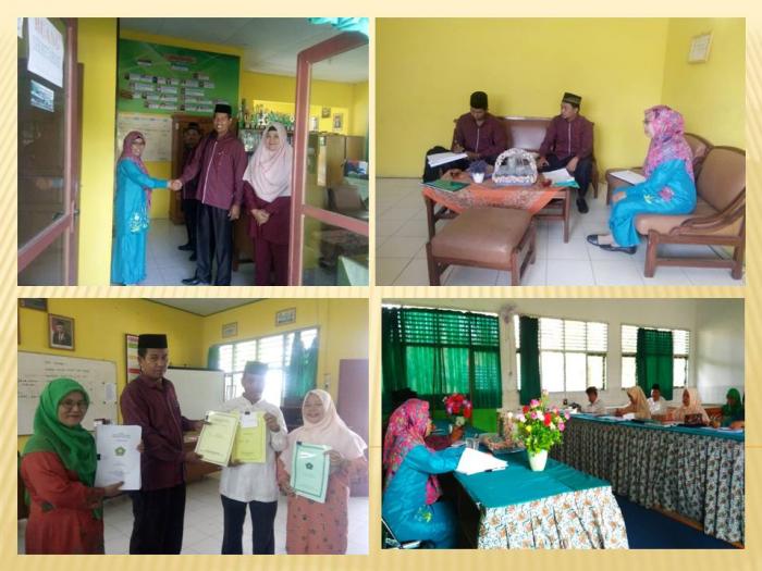 KUNJUNGAN PENGAWAS MTsN 4 BATANGHARI MEMERIKSA KELENGKAPAN DOKUMEN GURU DAN SEKALIGUS MENANDATANGANI S29a SKMT SIMPATIKA