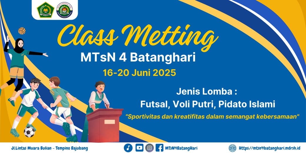 MTsN 4 Batanghari Gelar Class Meeting, Ajang Kreativitas dan Sportivitas Siswa