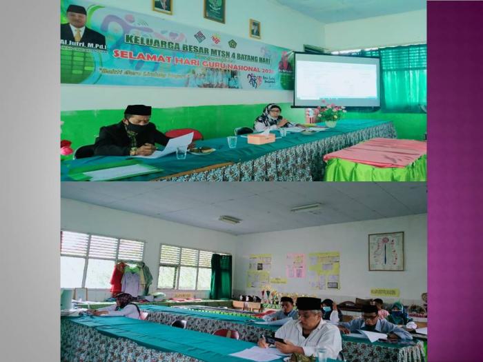 SOSIALISASI DANA BOS 2021 BERSAMA PENGURUS KOMITE DAN PERWAKILAN ORANG TUA PESERTA DIDIK MTsN 4 BATANG HARI  BERJALAN DENGAN LANCAR