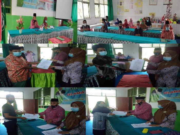 SERAH TERIMA SK ASN PPNPN TAHUN ANGGARAN 2021 OLEH KEPALA MTsN 4 BATANG HARI SUKSES DILAKSANAKAN