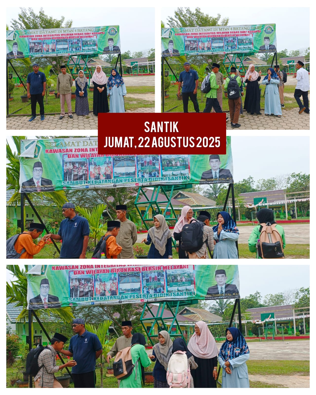 Sambut Kedatangan Peserta Didik Jumat Pagi dengan Semangat