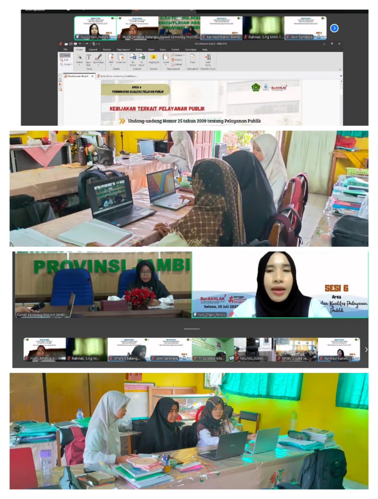 Area 6 ZI Gelar Zoom Meeting untuk Evaluasi dan Peningkatan Pelayanan Publik.