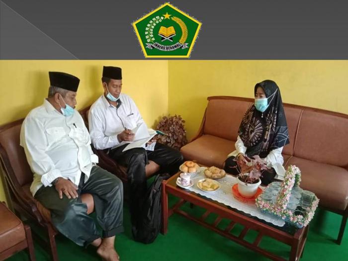 KETUA POKJAWAS TINGKAT MTs  LAKSANAKAN MONITORING DAN EVALUASI KEGIATAN PELAKSANAAN UJIAN MADRASAH (UM) TAHUN PELAJARAN 2020/2021 DI MTsN 4 BATANG HARI
