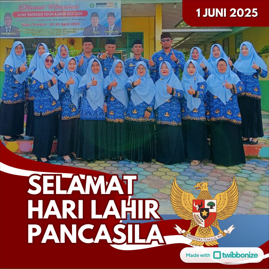 Kuat karena Bersatu, Bersatu karena Kuat. Selamat Hari Lahir Pancasila