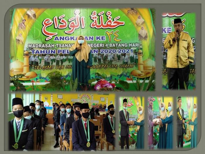 MTsN 4 BATANGHARI GELAR PELEPASAN PESERTA DIDIK KELAS IX SEKALIGUS TAUSYIAH MENYAMBUT BULAN SUCI RAMADHAN 1442 H TAHUN 2021