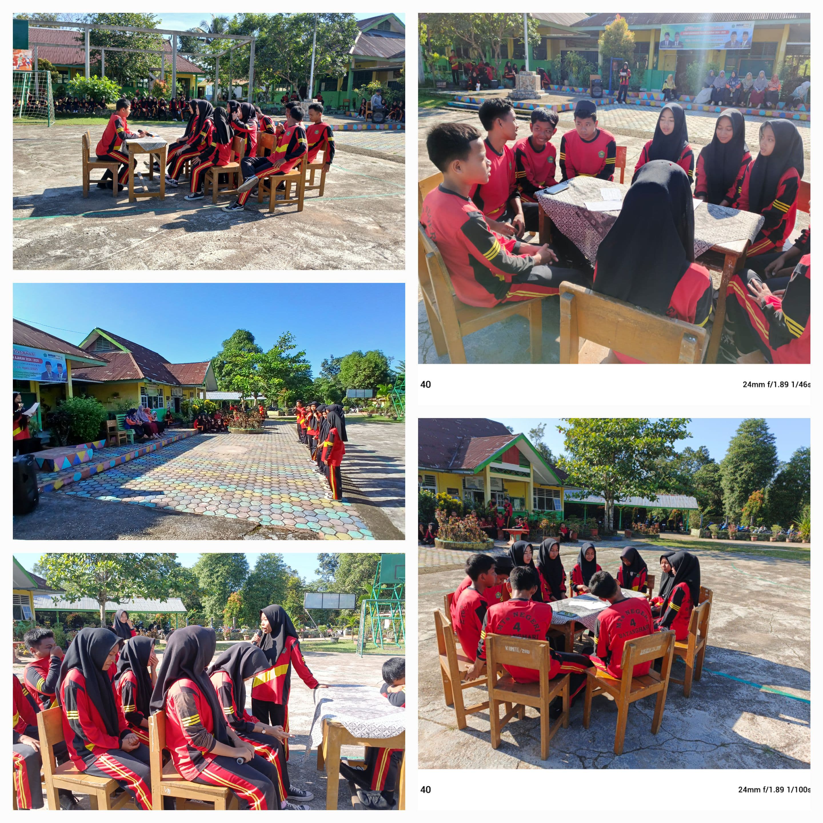 Siswa Kelas 9A dan 9B MTsN 4 Batanghari Gelar Karya P5 Bertema Keberagaman Lewat Drama