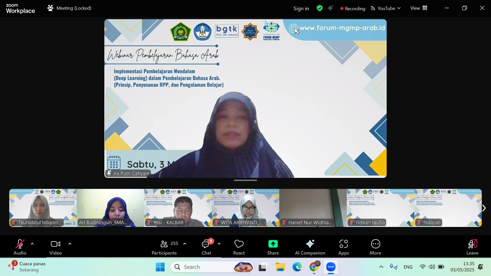 Guru MTsN 4 Batanghari Ikuti Seminar Nasional: Tingkatkan Pembelajaran Bahasa Arab Berbasis Deep Learning