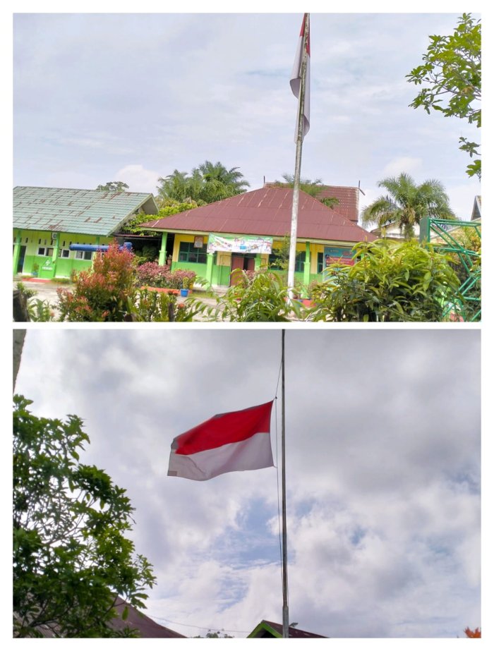 MTsN 4 Batang Hari Kibarkan Bendera Setengah Tiang mengenang peristiwa G30S/PKI MTsN 4 Batang Hari Kibarkan Bendera Setengah Tiang mengenang peristiwa G30S/PKI