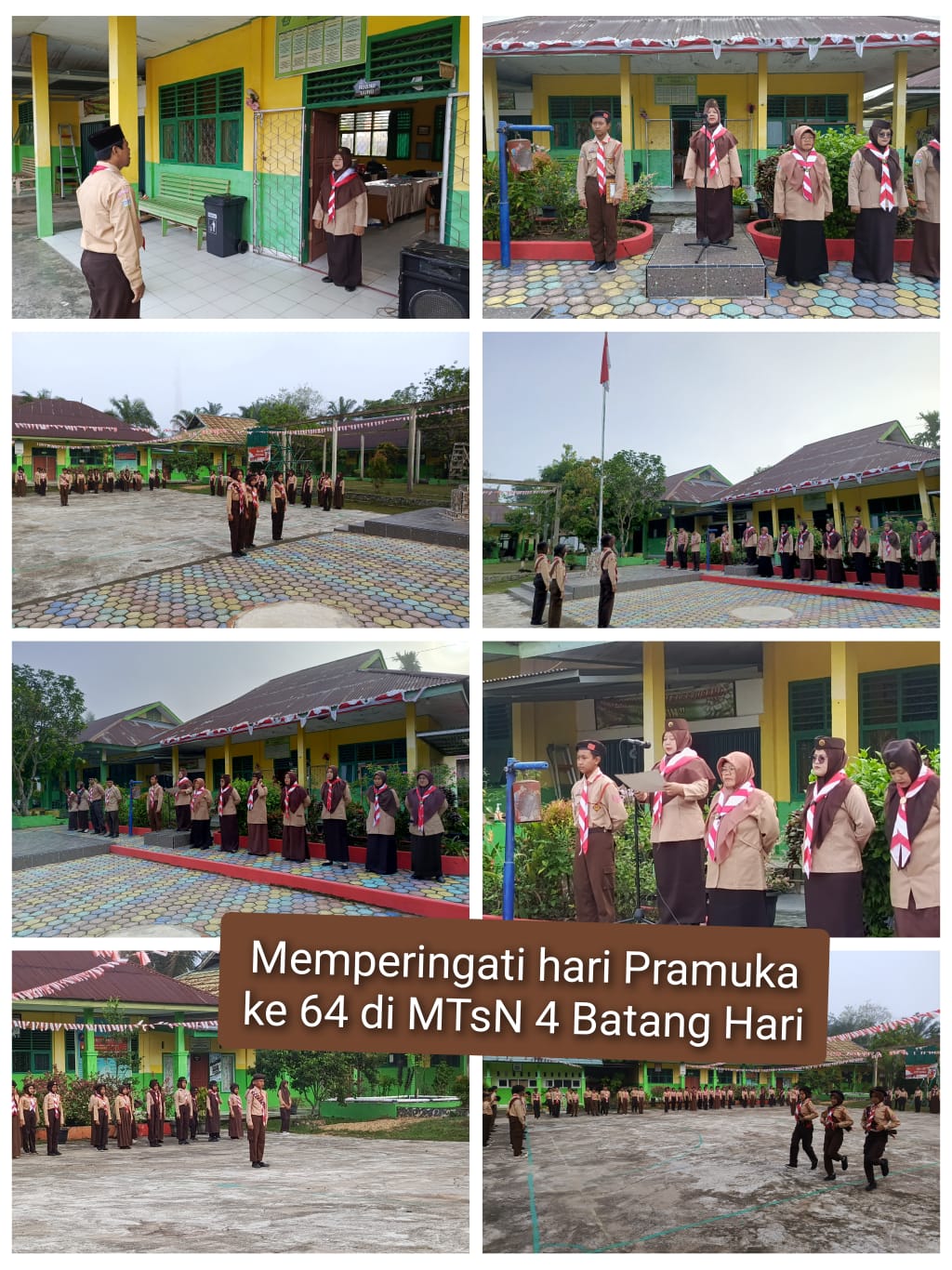 MTsN 4 Batanghari Gelar Upacara Peringatan HUT Pramuka ke-64 dengan Khidmat MTsN 4 Batanghari Gelar Upacara Peringatan HUT Pramuka ke-64 dengan Khidmat