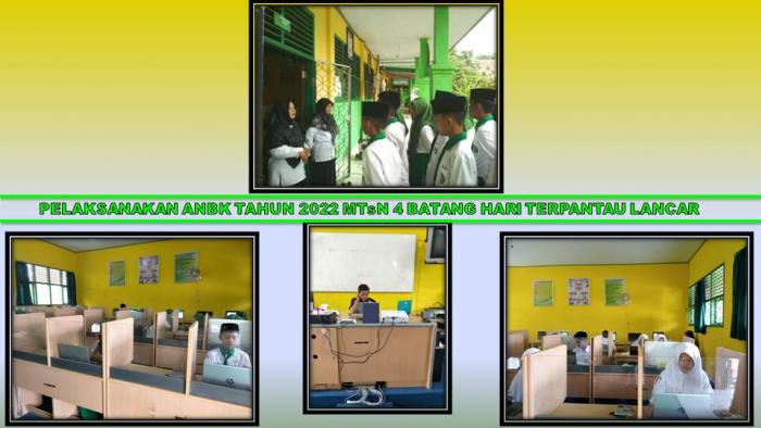 PELAKSANAKAN ANBK TAHUN 2022 MTsN 4 BATANG HARI TERPANTAU LANCAR PELAKSANAKAN ANBK TAHUN 2022 MTsN 4 BATANG HARI TERPANTAU LANCAR
