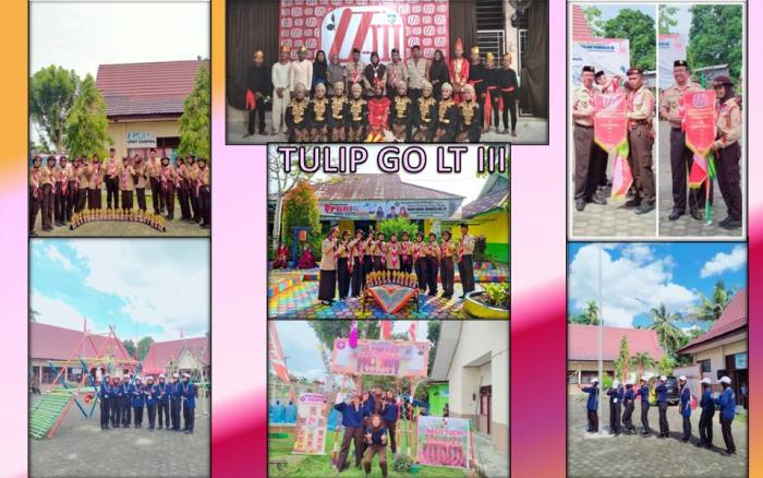 REGU TULIP PANGKALAN MTsN 4 BATANG HARI MENJADI REGU BERPRESTASI BAIK DI LOMBA TINGKAT III PRAMUKA PENGGALANG