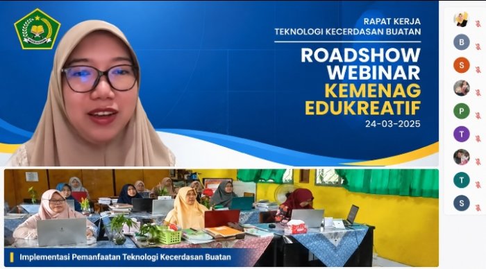 Tingkatkan Kompetensi Guru, MTsN 4 Batang Hari Ikuti Roadshow Webinar Kemenag Edukatif