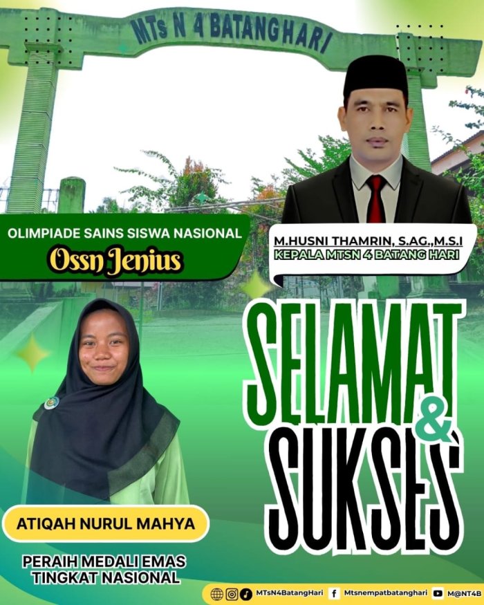 Dari Daerah ke Panggung Nasional: Perjalanan Inspiratif Atiqah Nurul Mahya, Peraih Medali Emas Olimpiade Matematika