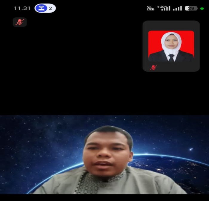 PPG Bahasa Arab, Guru MTsN 4 Batang Hari Ikuti Zoom Evaluasi Tryout Hari kedua