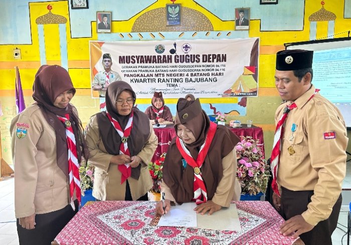 MTsN 4 Batang Hari Gelar Musyawarah Gugus Depan, Tetapkan Ketua dan Program Kerja