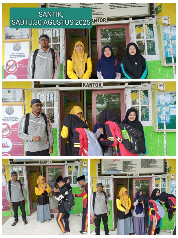 MTsN 4 Batang Hari Tetap Semangat Laksanakan Program Agen Perubahan (AP) Sambut Kedatangan Peserta Didik