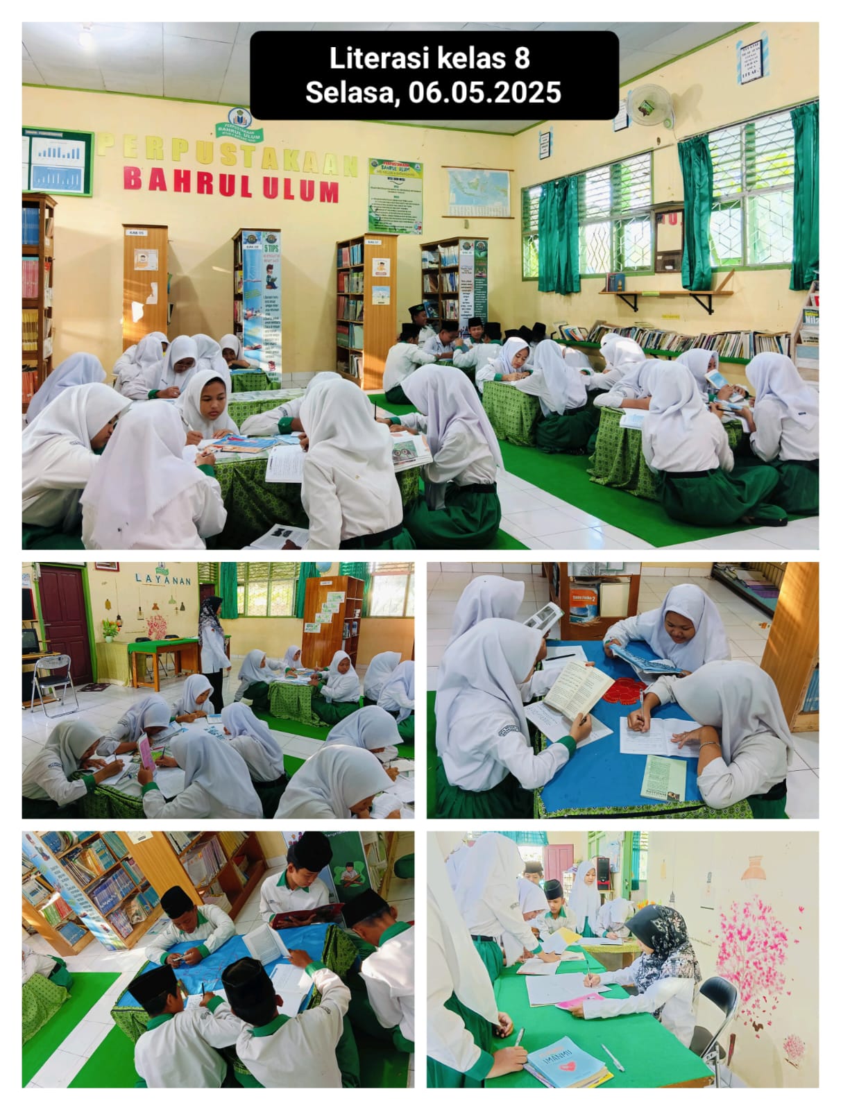 Literasi Membentuk Karakter Siswa  yang Unggul dan Berakhlak Mulia.