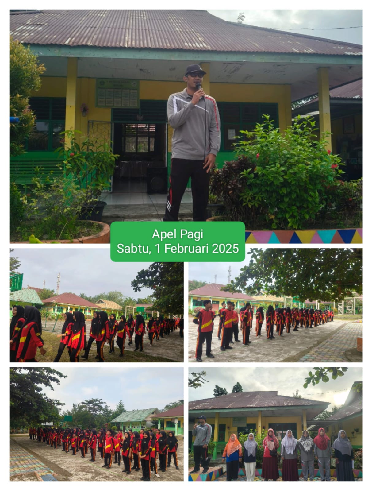 MTsN 4 Batanghari laksanakan Apel Kedisiplinan Siswa dan Jalan Santai 