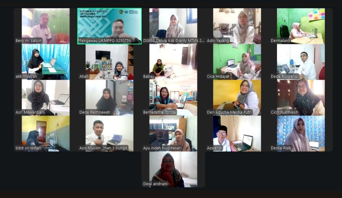 Guru IPS MTsN 4 Batang Hari Ikuti Uji Pengetahuan Diklat Sertifikasi Secara Daring