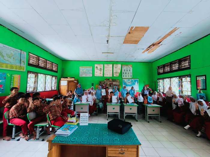 Antusias dan Penuh Keceriaan, Siswa SDN 48/1 Penerokan Ikuti Sosialisasi PMBM MTsN 4 Batang Hari