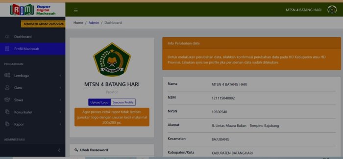 Sistem Digitalisasi Madrasah ke Layanan Hostingan Rapor Digital Madrasah