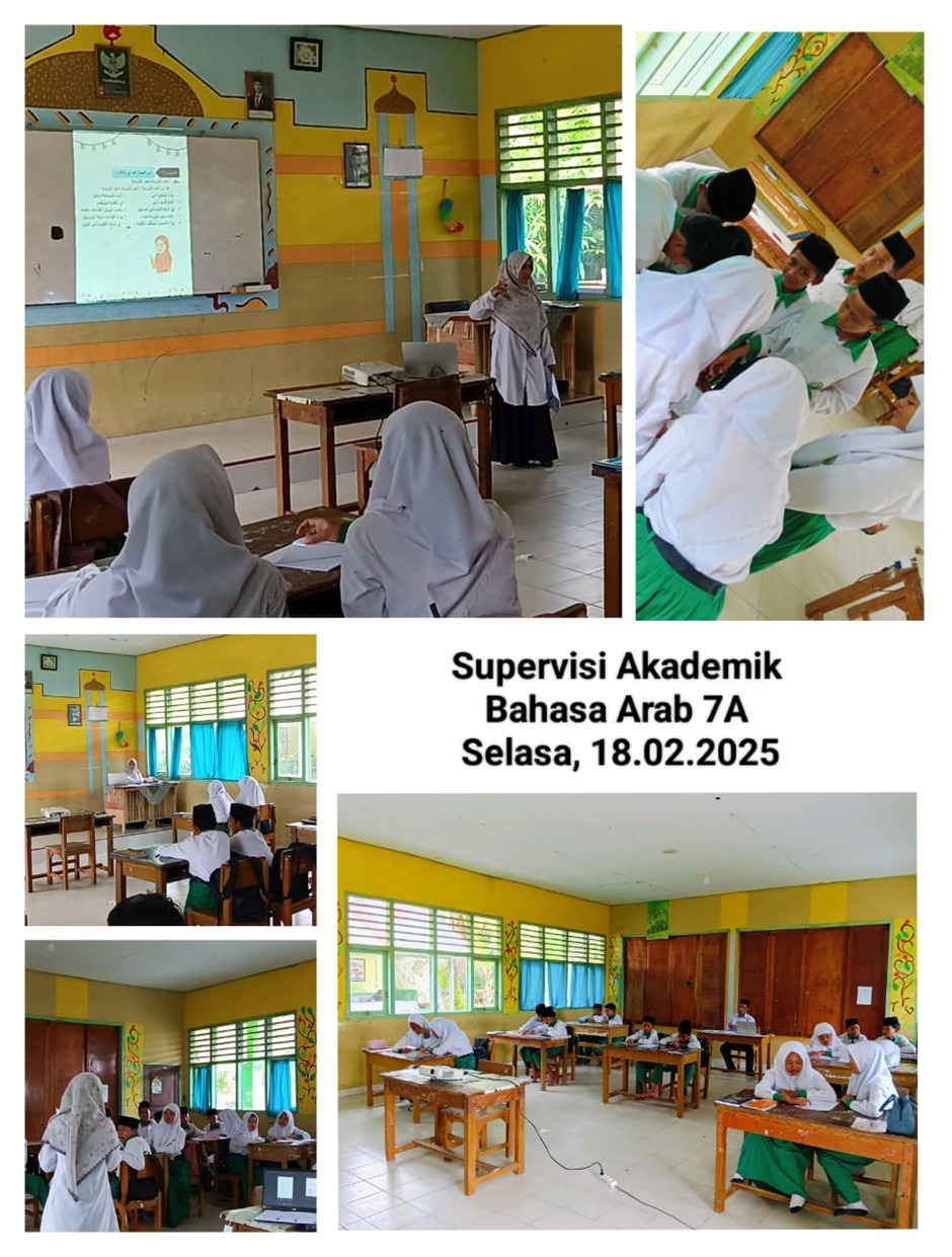 Kepala MTsN 4 Batanghari Laksanakan Supervisi Guru Bahasa Arab di Kelas 7A