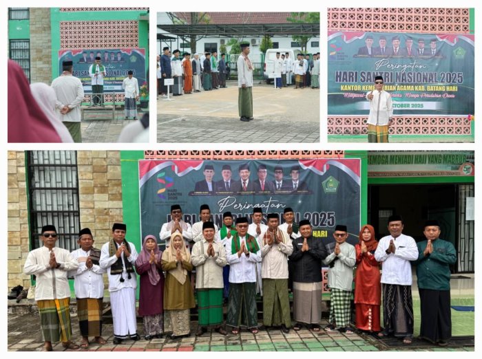 Kepala MTsN 4 Batanghari Ikuti Apel Peringatan Hari Santri Nasional di Kantor Kemenag Kabupaten Batanghari
