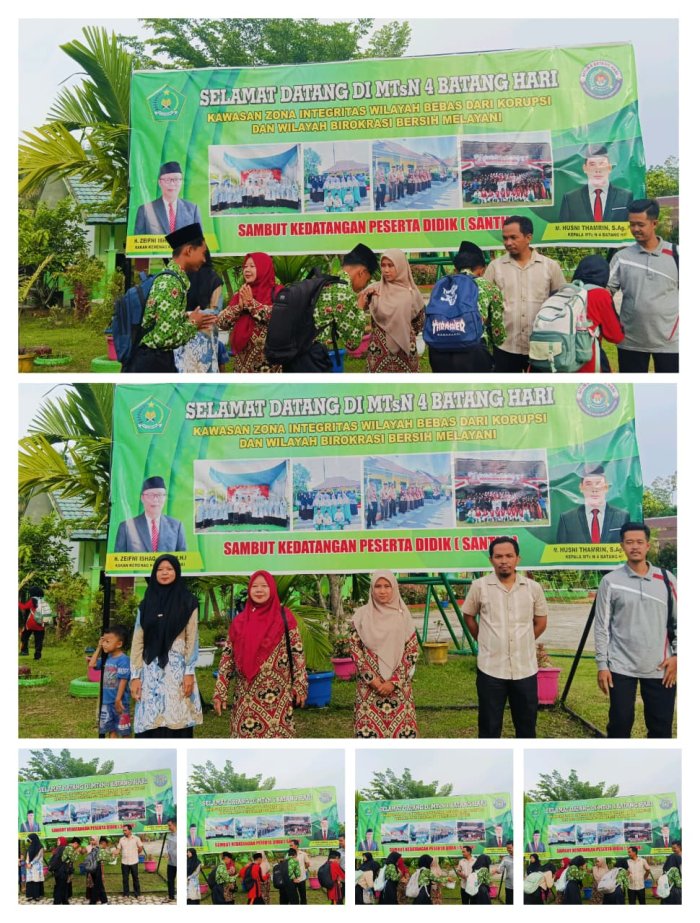 Dari Senyum Menjadi Semangat, Pagi Bermakna di MTsN 4 Batanghari