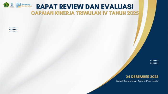 Kepala Madrasah Ikuti Evaluasi Capaian Kinerja dan Anggaran (Capkin) Triwulan IV Tahun 2025