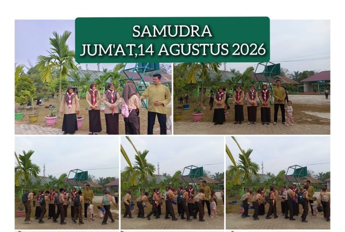 MTsN 4 Batanghari Tetap Sambut Murid dengan Ramah di Hari Pramuka