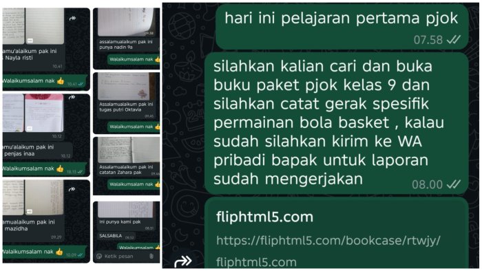 Belajar dari Rumah, Siswa MTsN 4 Batanghari Tetap Aktif dan Bertanggung Jawab