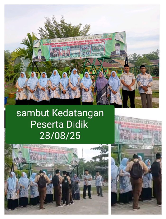 GTK MTsN 4 Batang Hari Sambut Peserta Didik dengan Penuh Kehangatan