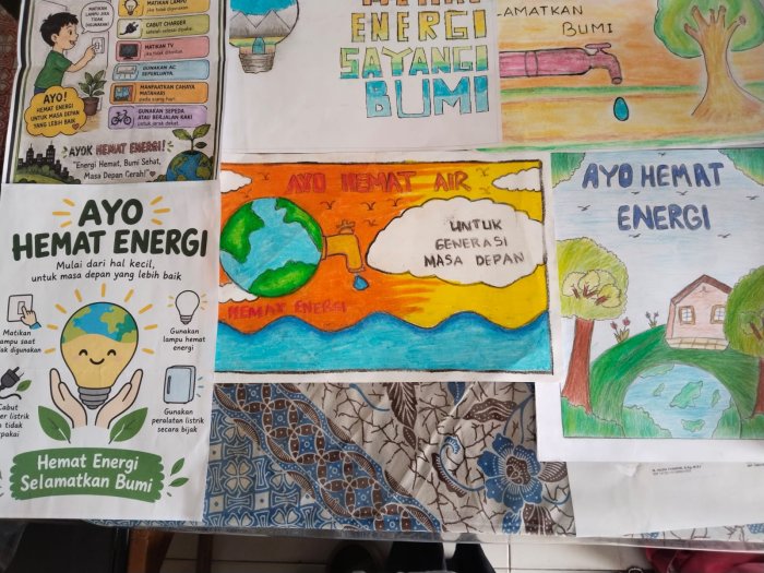 Siswa kelas 7 kampanyekan hemat energi