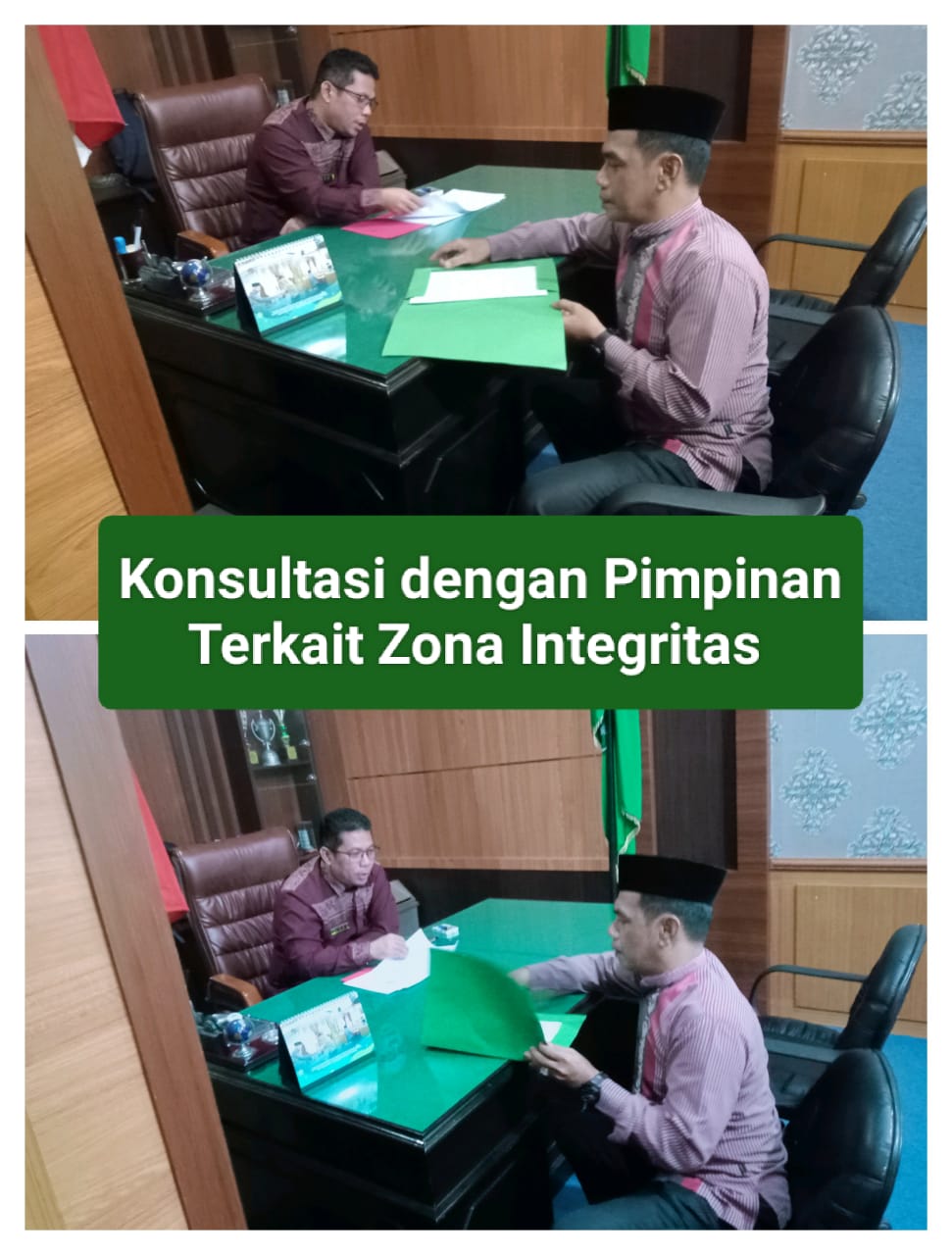 KONSULTASI DAN DISKUSI PIMPINAN MADRASAH PASCA BERHASIL TAHAPAN AWAL ZONA INTEGRITAS