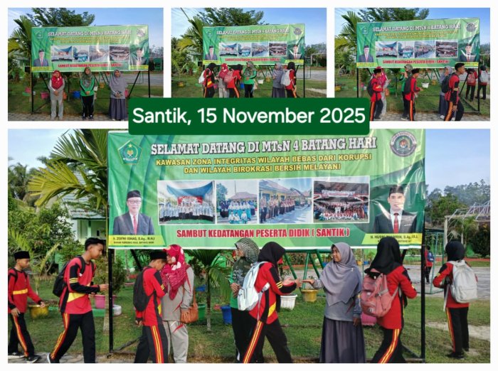 Kedisiplinan dan Kerapian Siswa Di Awal Masuk Gerbang Madrasah