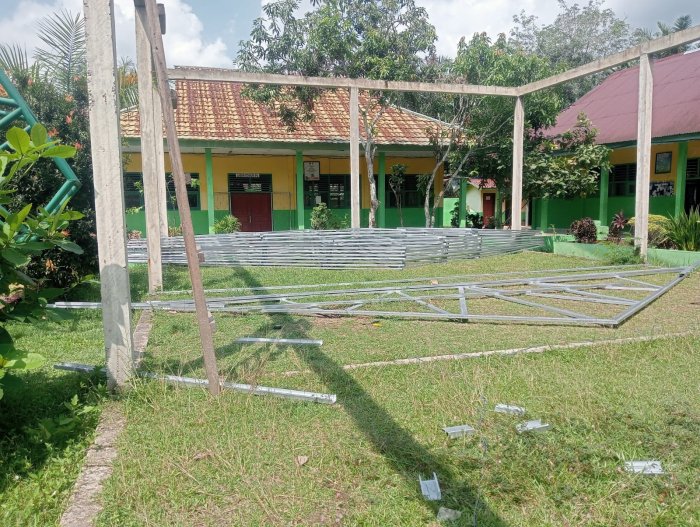 MTsN 4 Batanghari Lanjutkan Program Madrasah, Bangun Pondopo  untuk Kegiatan Siswa
